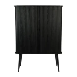 Zuiver Zwarte Design Wandkast -WOOOD Verkoopwinkel zuiver barbier black zwarte design wandkast 3