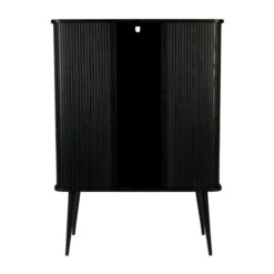 Zuiver Zwarte Design Wandkast -WOOOD Verkoopwinkel zuiver barbier black zwarte design wandkast 4
