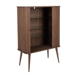Zuiver Design Wandkast Walnoot -WOOOD Verkoopwinkel zuiver barbier walnut design wandkast walnoot 05