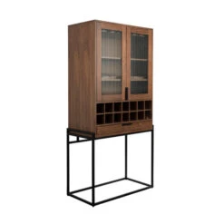 Zuiver Wandkast Met Wijnrek -WOOOD Verkoopwinkel zuiver travis wandkast met wijnrek 1