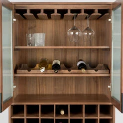 Zuiver Wandkast Met Wijnrek -WOOOD Verkoopwinkel zuiver travis wandkast met wijnrek 5