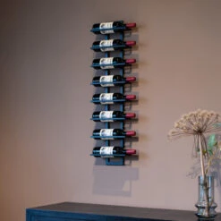 Zwart Wijnrek Muur -WOOOD Verkoopwinkel zwart wijnrek muur bodio reserva 8 09