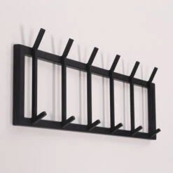 Zwarte Kapstok Met Haken -WOOOD Verkoopwinkel zwarte kapstok met haken bodio hal 02