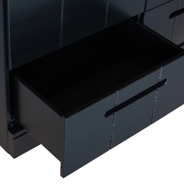 WOOOD Zwarte Kledingkast 2-deurs Met Lades 10 WOOOD Zwarte Kledingkast 2-deurs Met Lades - Afbeelding 8